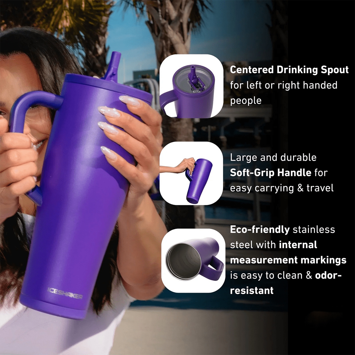 Devotion Nutrition | Devotion EPIC40 Stainless Steel Shaker Bottle, UltraViolet