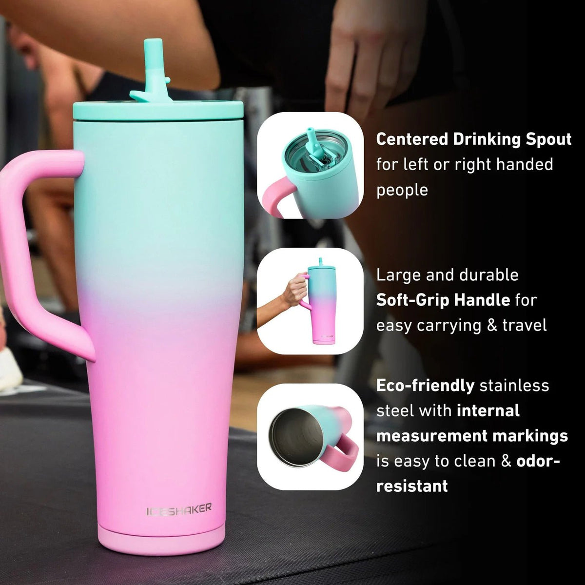 Devotion Nutrition | Devotion EPIC40 Stainless Steel Shaker Bottle, Watermelon Ombre