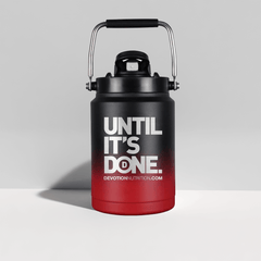 Devotion Half-Gallon IceShaker Jug - Red/Blk Ombre - Devotion Nutrition