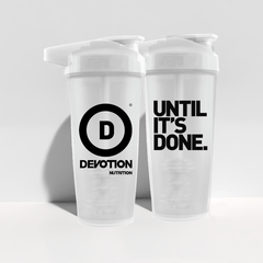 Devotion Nutrition Perfect Shaker Bottle, 28oz, White - Devotion Nutrition