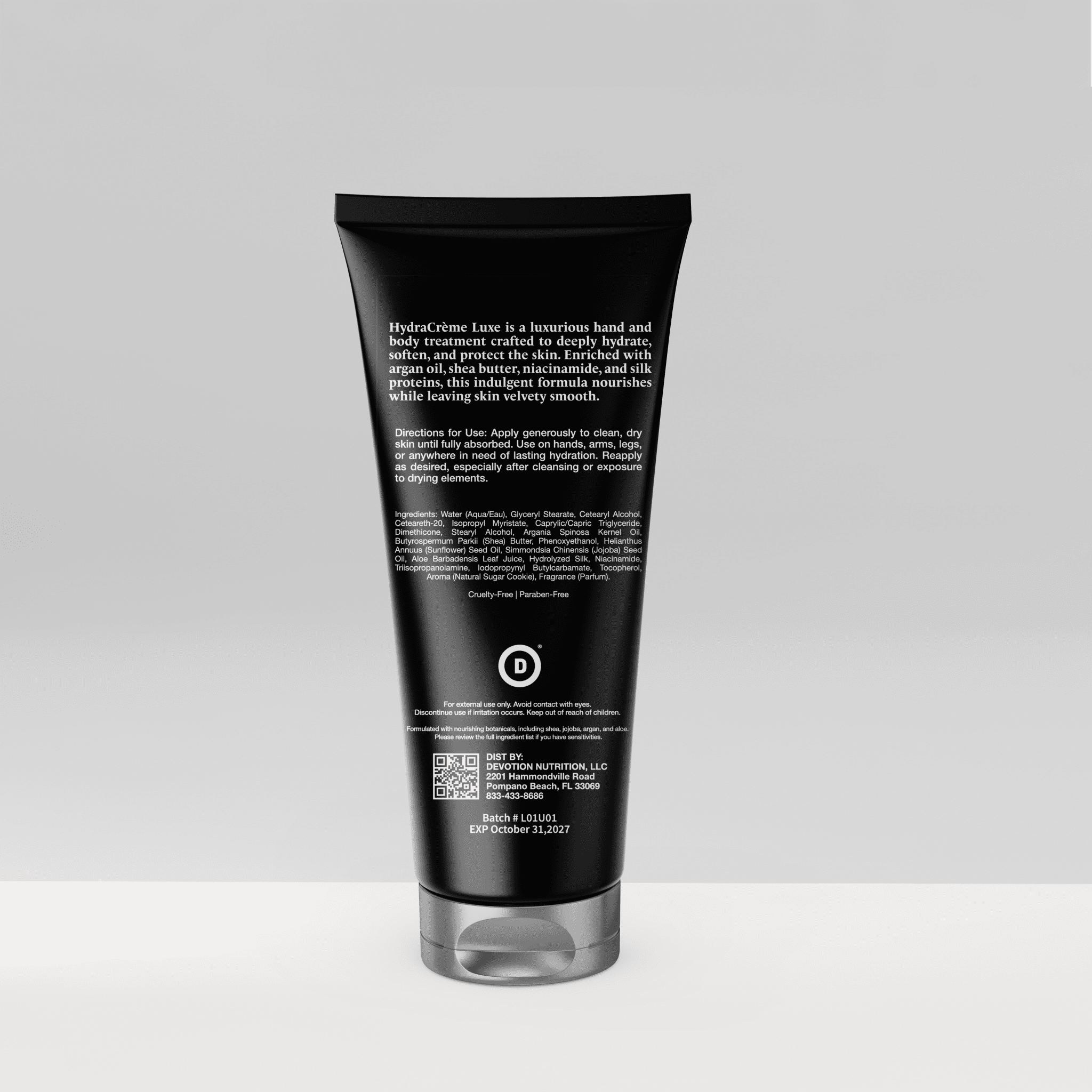 Devotion Nutrition | HydraCreme Luxe Hand + Body Treatment, Vanilla Sugar Cookie