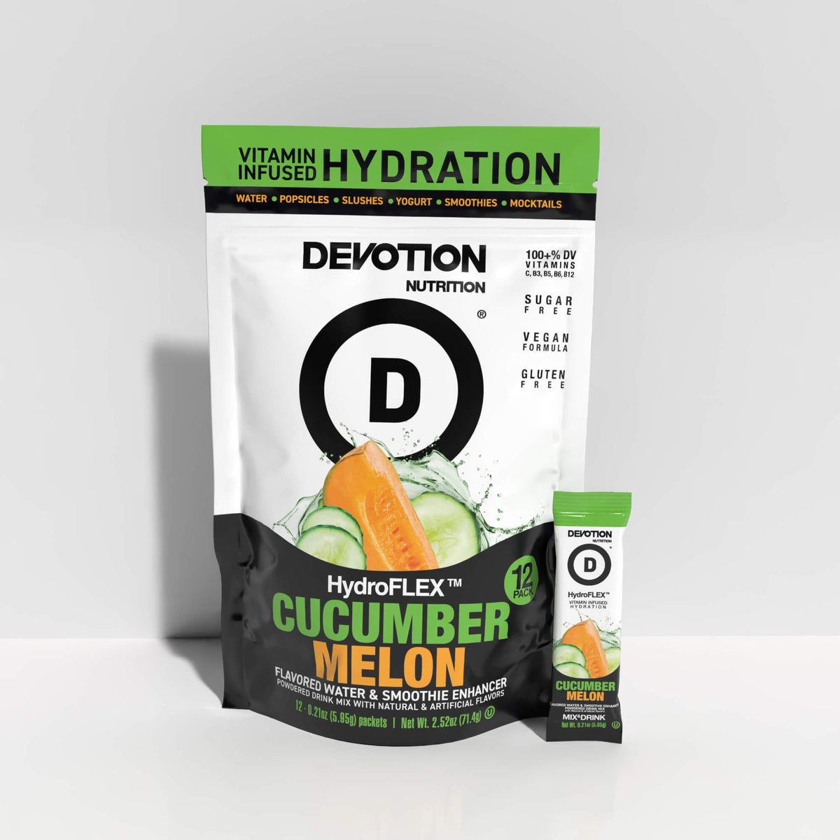 HydroFLEX™ Vitamin Infused Hydration | 12-PK Cucumber Melon - Devotion Nutrition