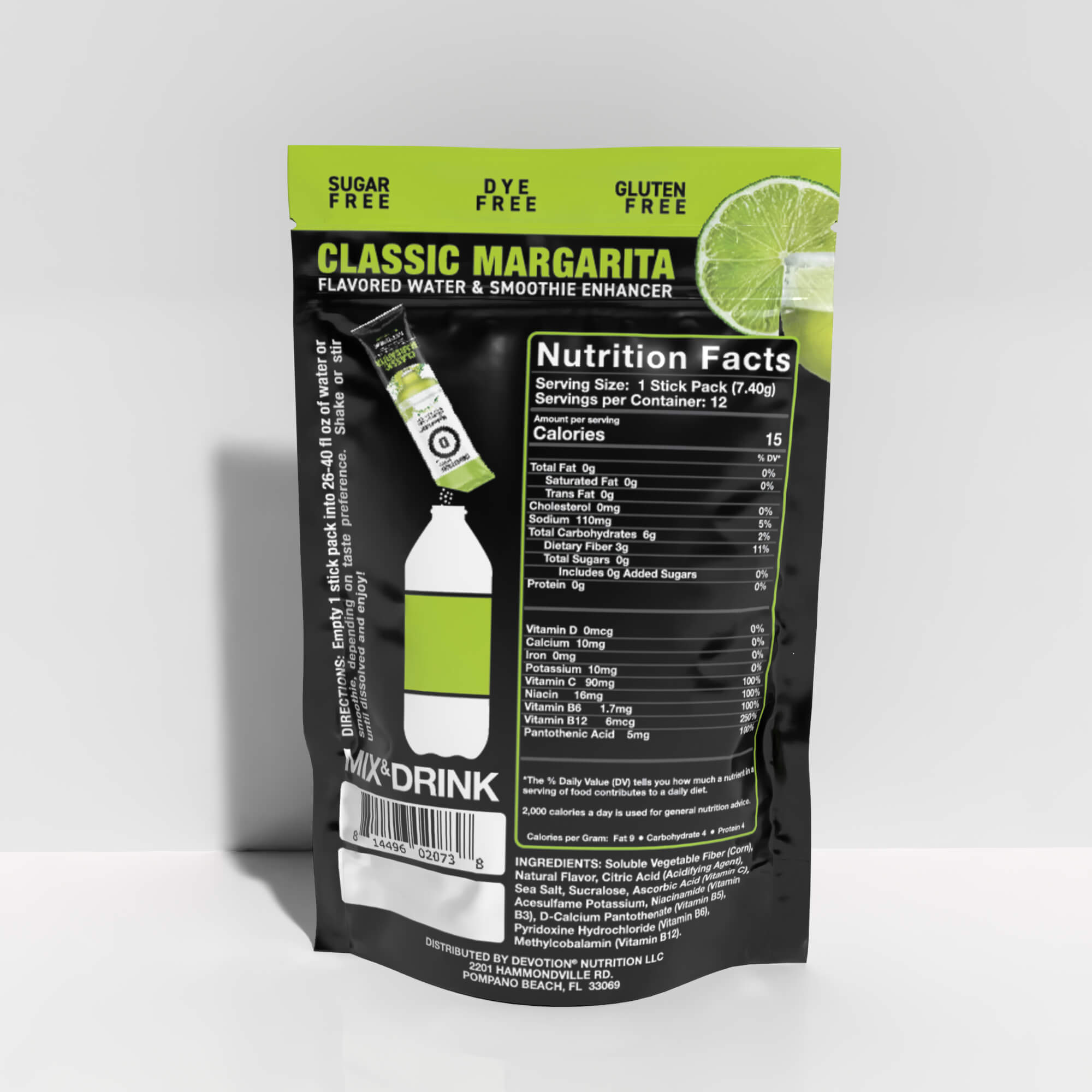 HydroFLEX™ Vitamin Infused Hydration | 12-PK Margarita - Devotion Nutrition