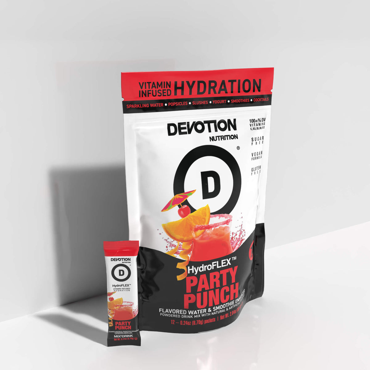 HydroFLEX™ Vitamin Infused Hydration | 12-PK Party Punch - Devotion Nutrition