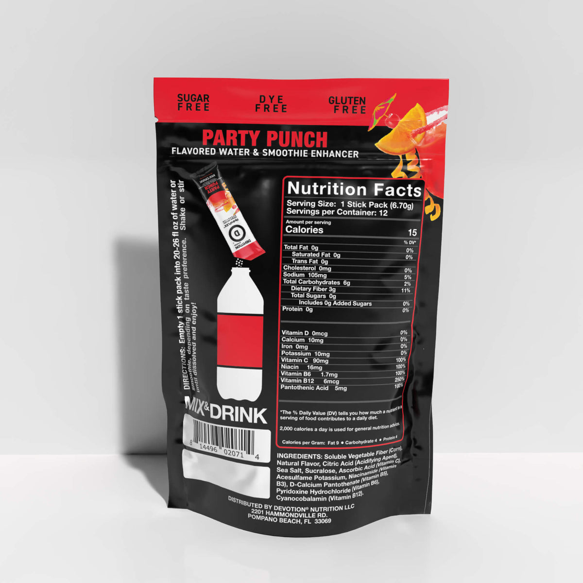 HydroFLEX™ Vitamin Infused Hydration | 12-PK Party Punch - Devotion Nutrition