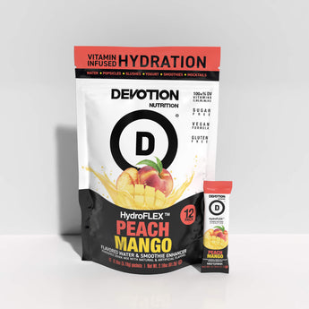 HydroFLEX™ Vitamin Infused Hydration | 12-PK Peach Mango - Devotion Nutrition
