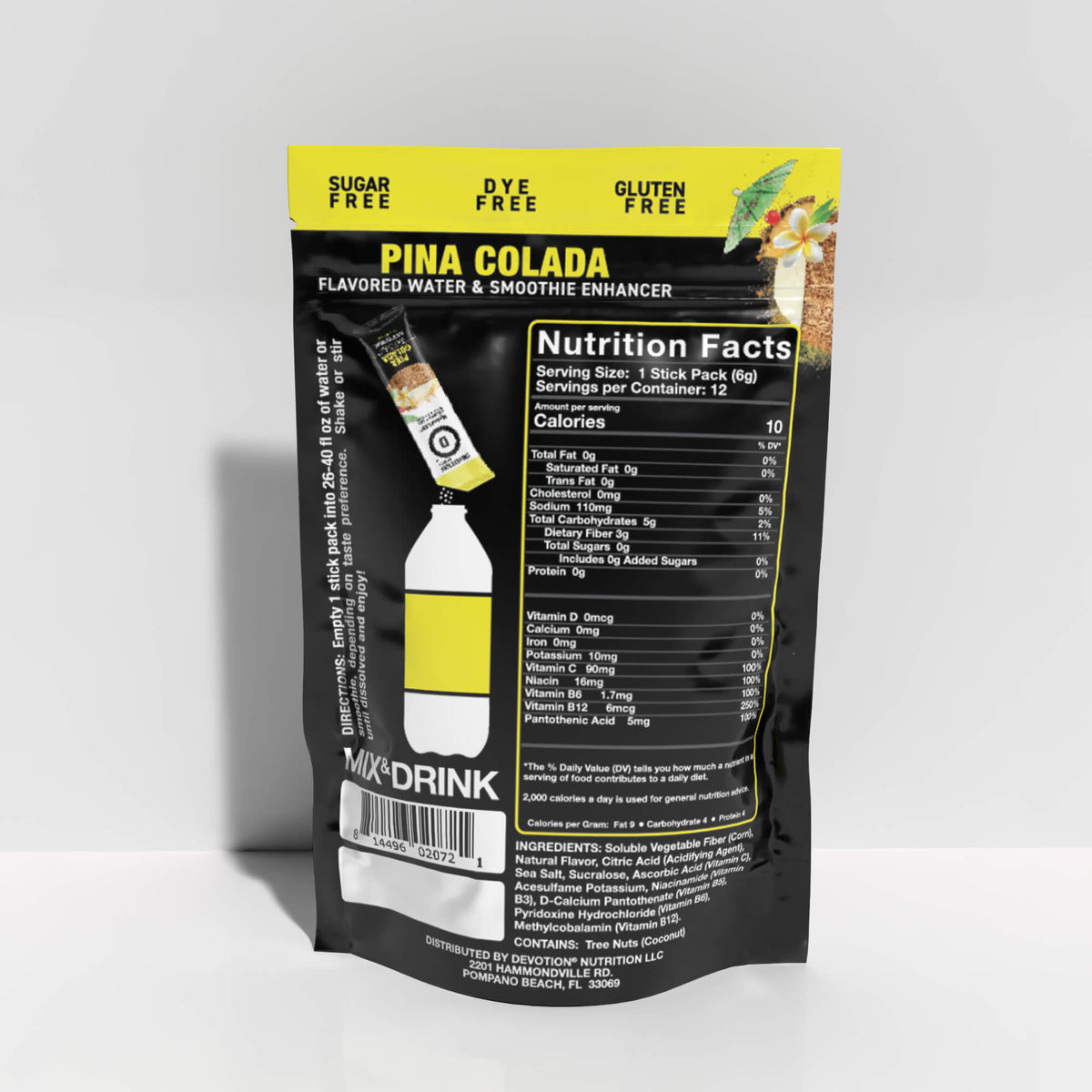 HydroFLEX™ Vitamin Infused Hydration | 12-PK Pina Colada - Devotion Nutrition