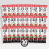 A bulk pack of 30 Devytson Strawberry Watermelon flavored stick packs arranged in a grid, with a '30 STICK MEGA PACK' badge at the bottom center.