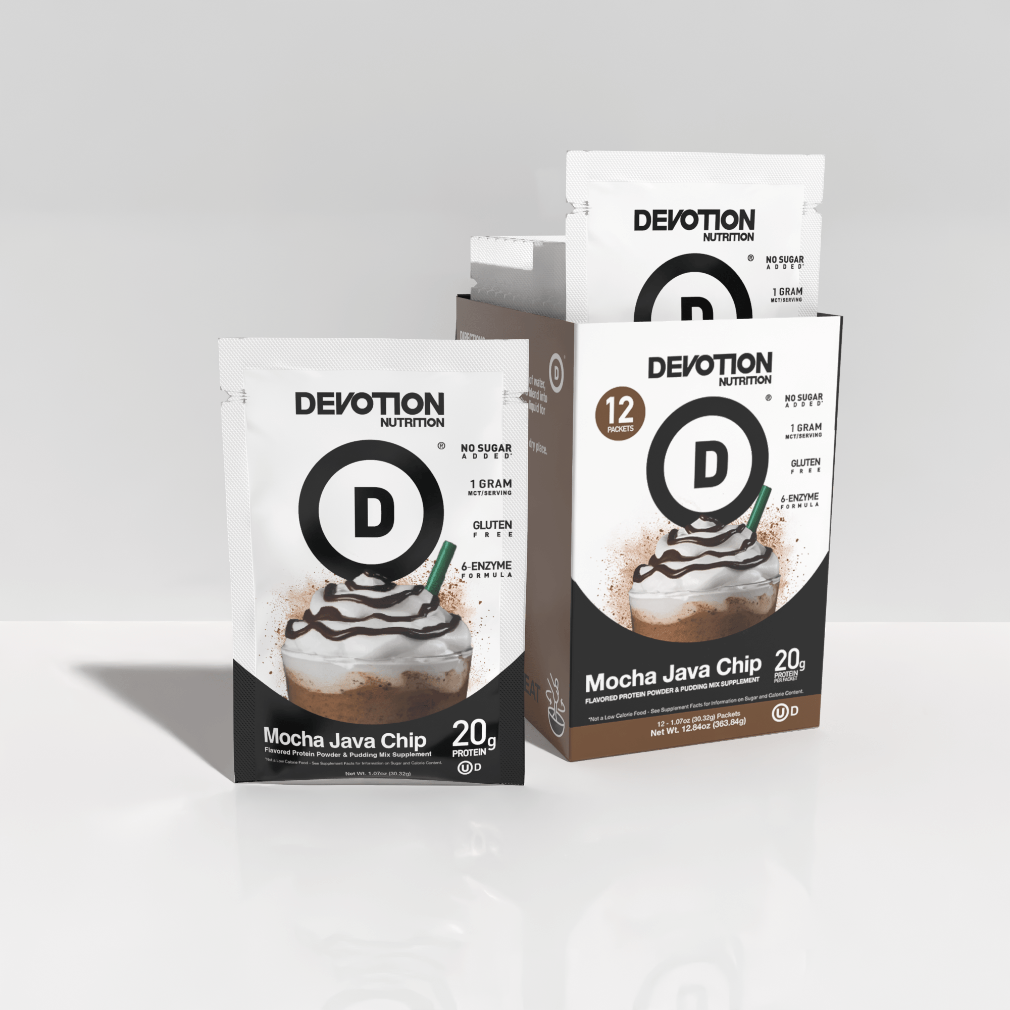 Mocha Java Chip Flavor Protein 12-Pack - Devotion Nutrition