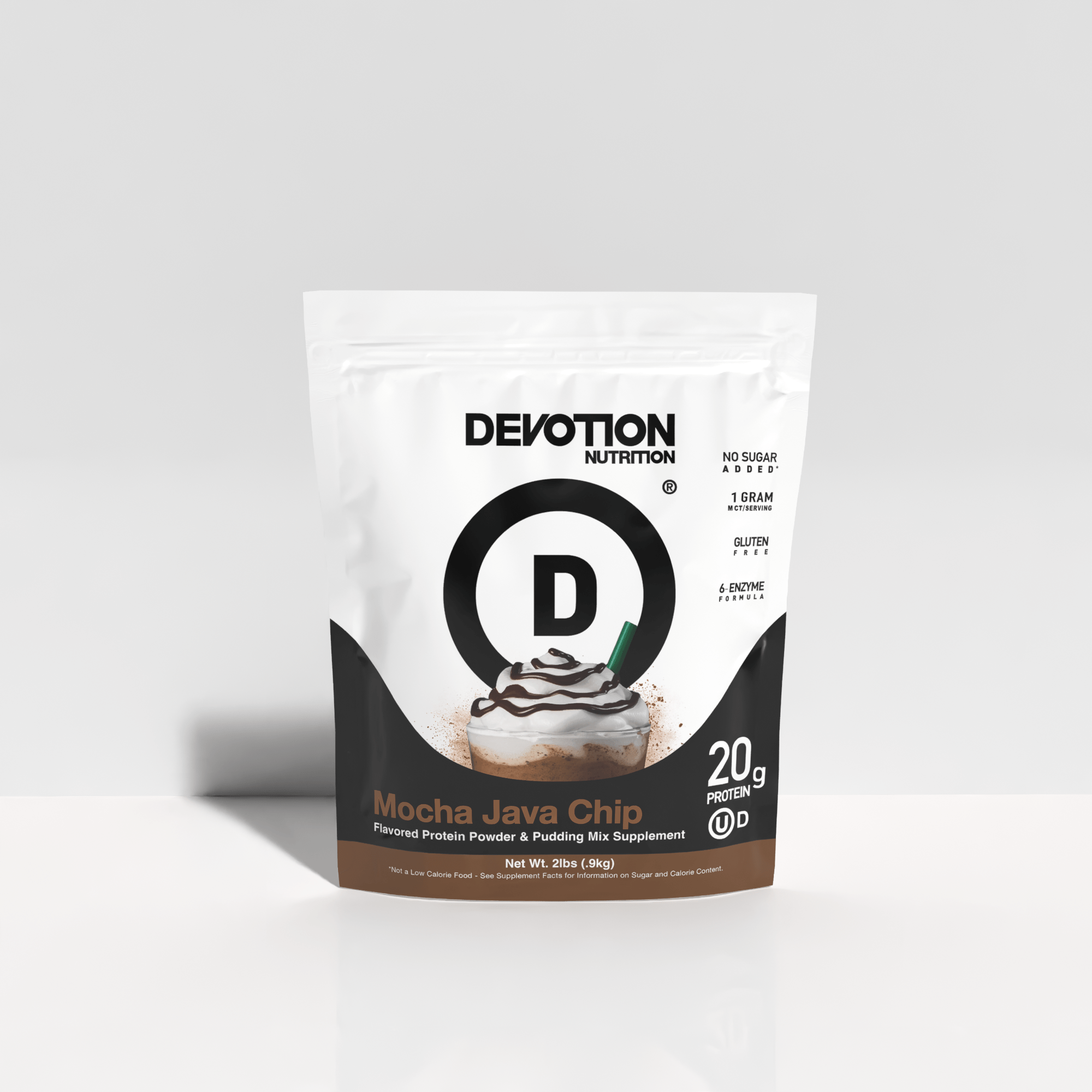 Devotion Nutrition | Mocha Java Chip Flavor Protein Powder, 2lb