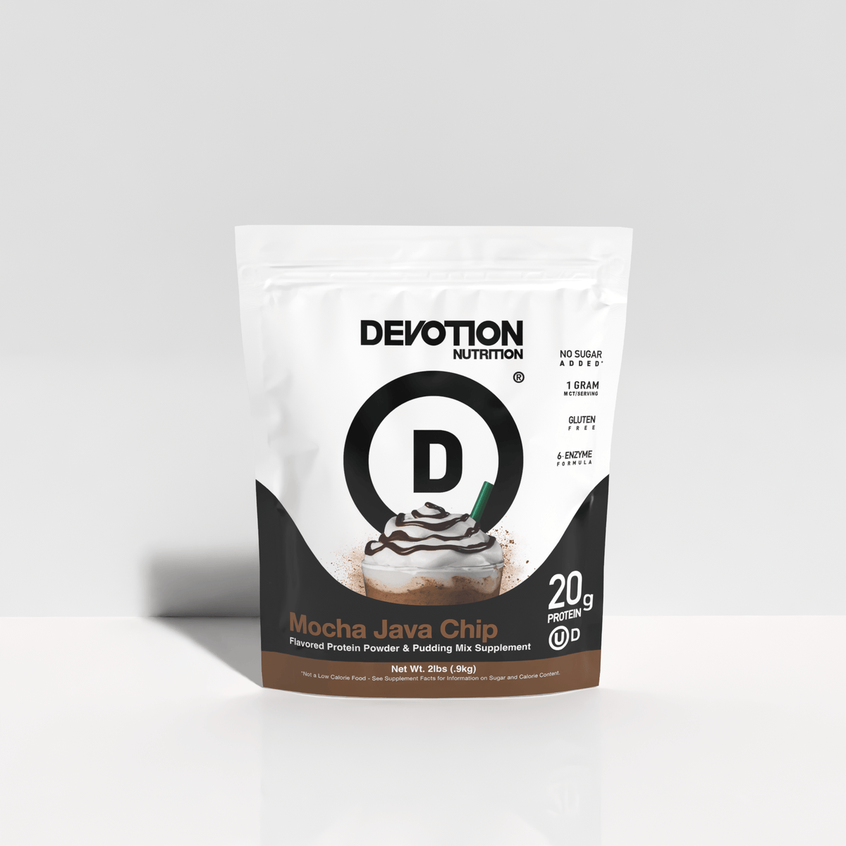 Devotion Nutrition | Mocha Java Chip Flavor Protein Powder, 2lb