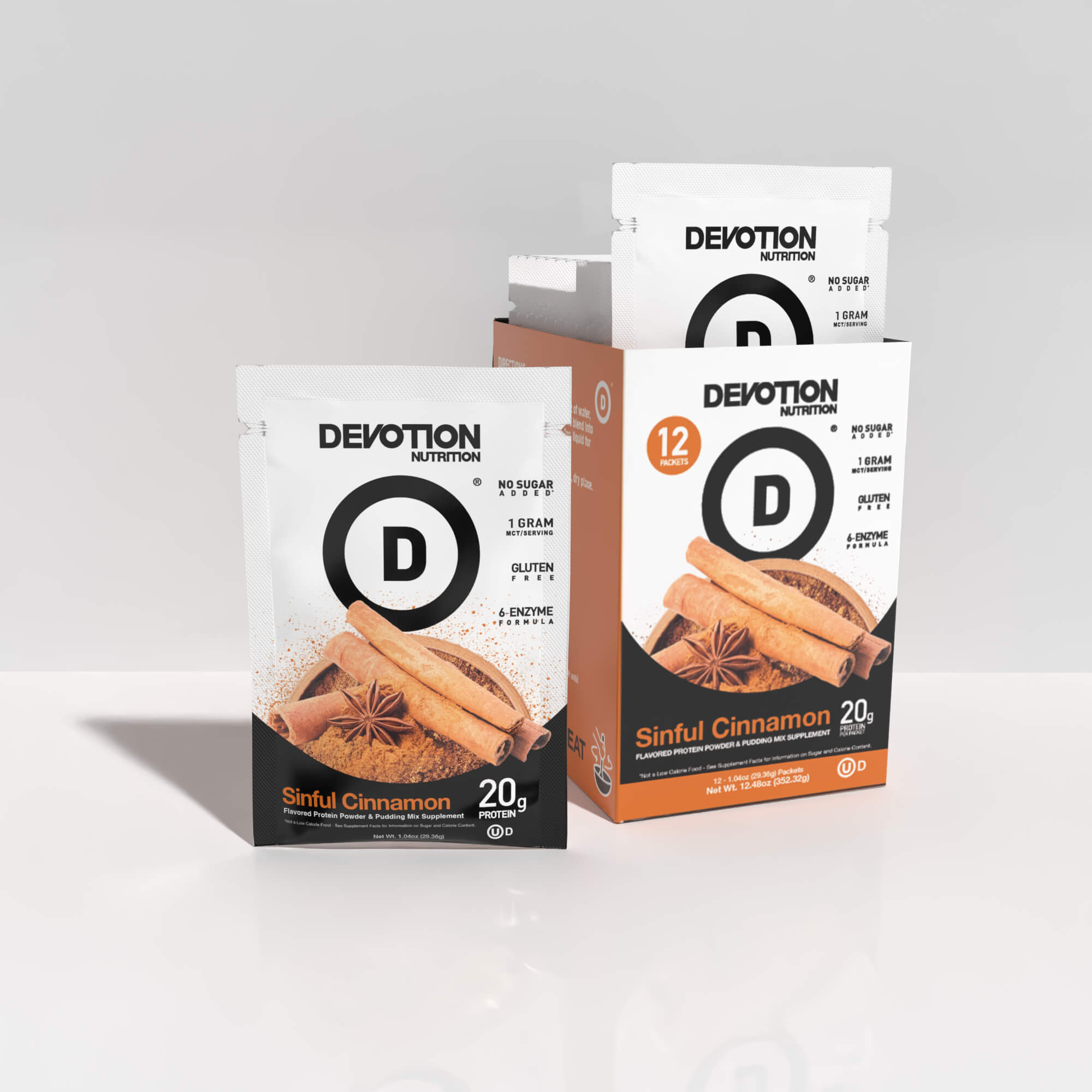Sinful Cinnamon Flavor Protein 12-Pack - Devotion Nutrition