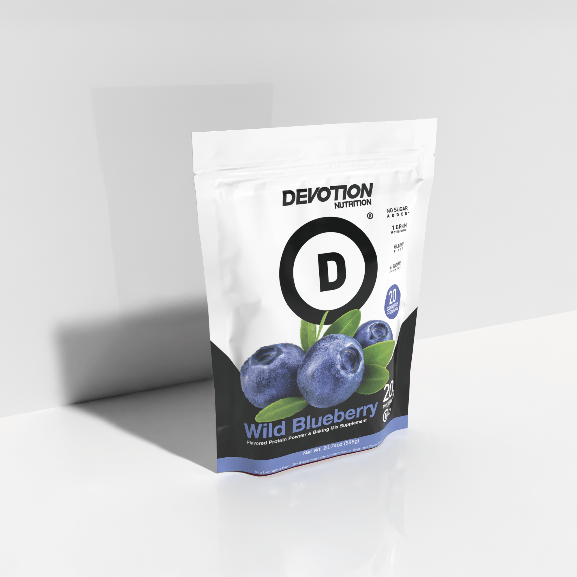Wild Blueberry Flavor Protein, 20 Serving Bag - Devotion Nutrition