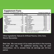 Load image into Gallery viewer, AM JUMPSTART JUICE SUPPLEMENT FACTS

