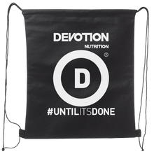 Load image into Gallery viewer, Devotion Logo Drawstring Backpack
