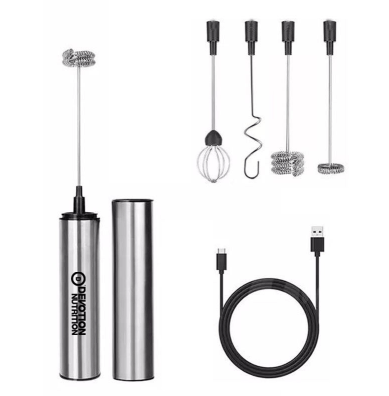Handheld, Rechargeable Travel Coffee Frother and Drink Mixer