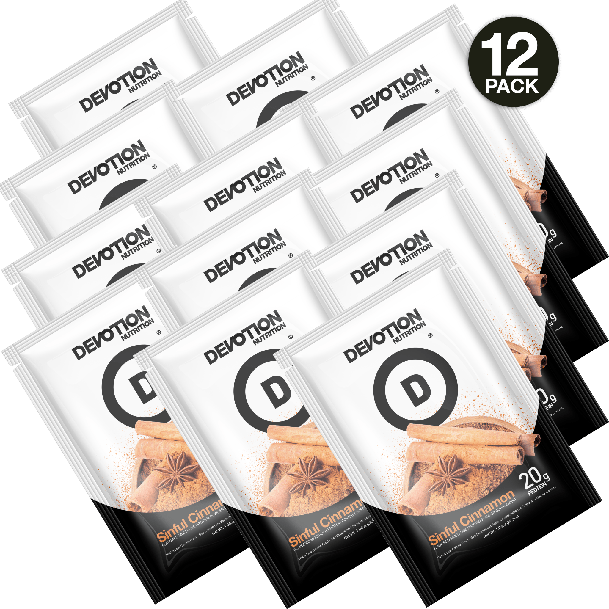 Sinful Cinnamon Protein Powder Pudding Mix 12 Pack Devotion Nutrition sinful-cinnamon-protein-powder-pudding-mix-12-pack-devotion-nutrition