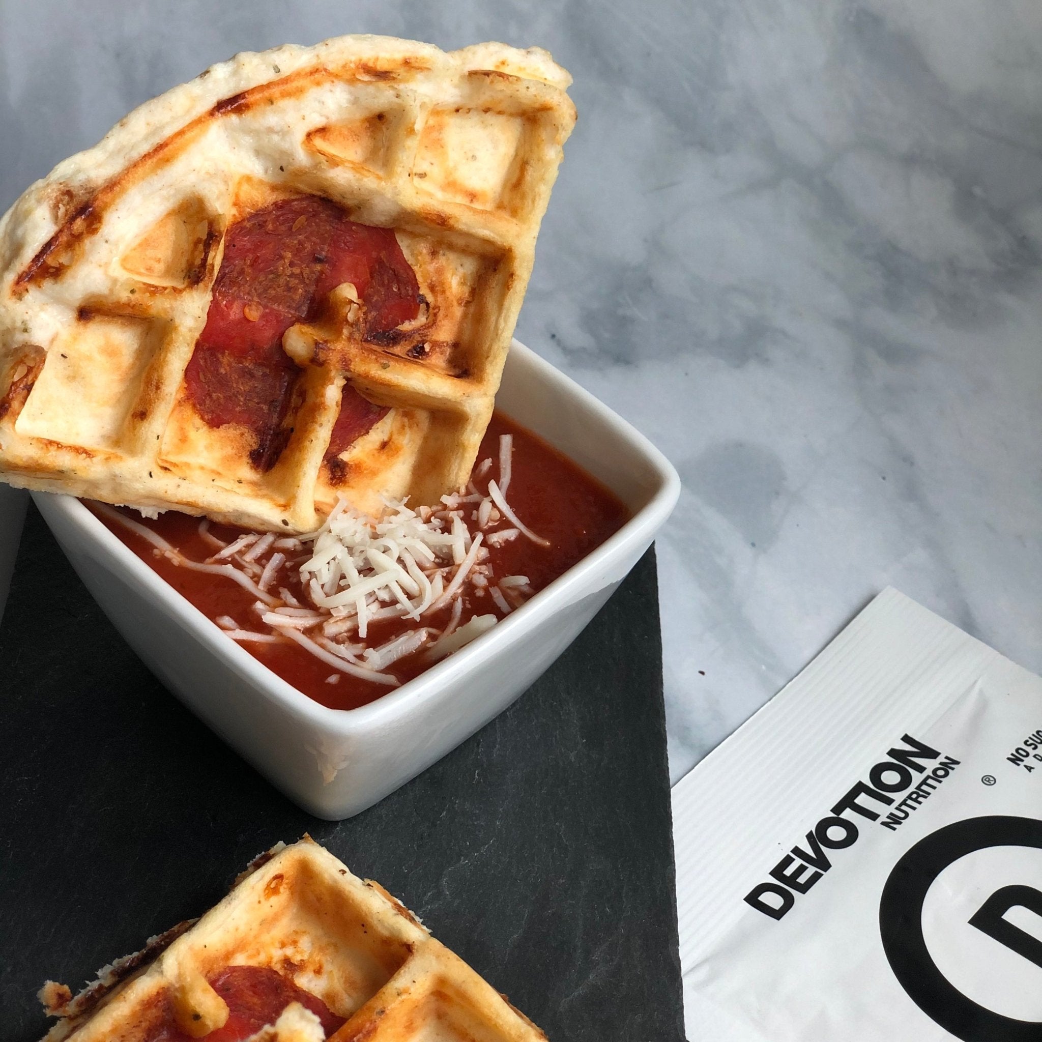 protein pizza waffle