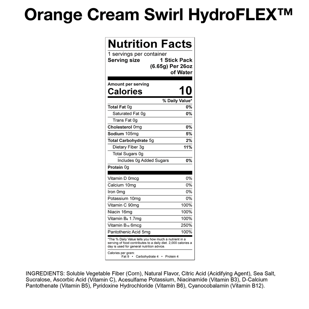 FACTORY MISPRINT | HydroFLEX™ 12-PK Creamsicle - Devotion Nutrition