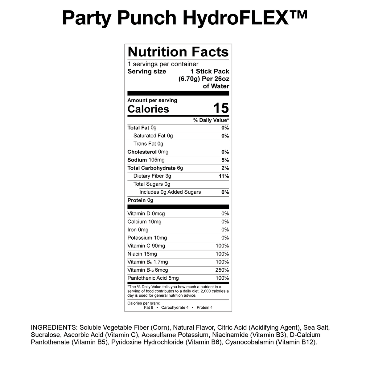 FACTORY MISPRINT | HydroFLEX™ 12-PK Party Punch - Devotion Nutrition
