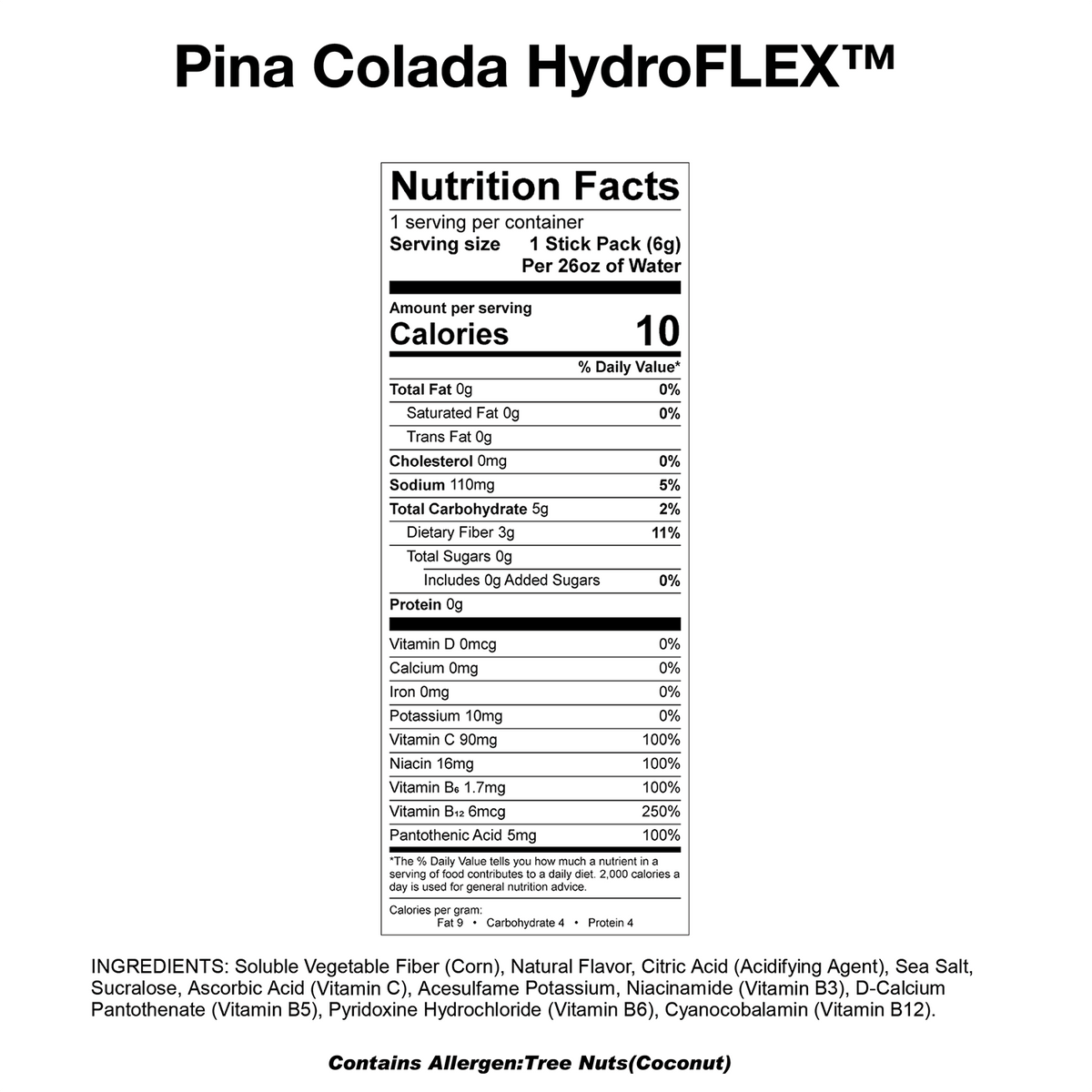 FACTORY MISPRINT | HydroFLEX™ 12-PK Pina Colada - Devotion Nutrition